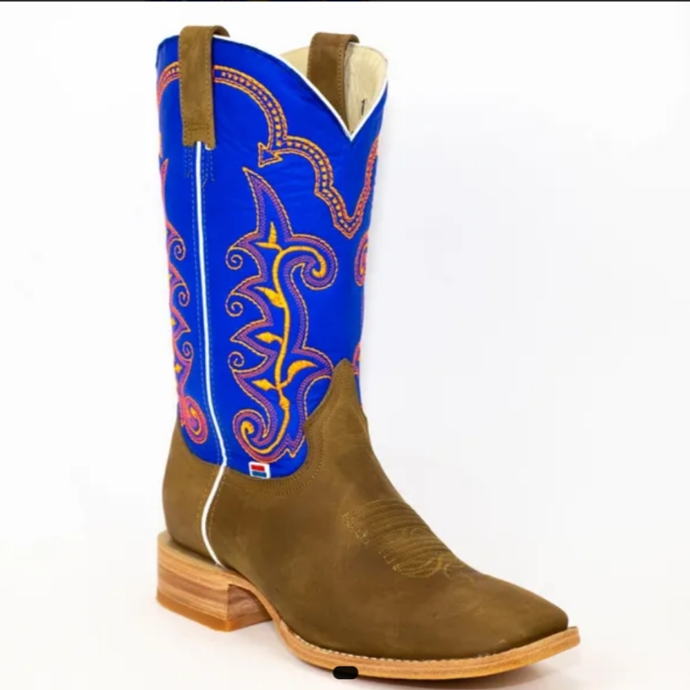 1178 - RockinLeather Men's Crazy Horse w/Blue Uppe